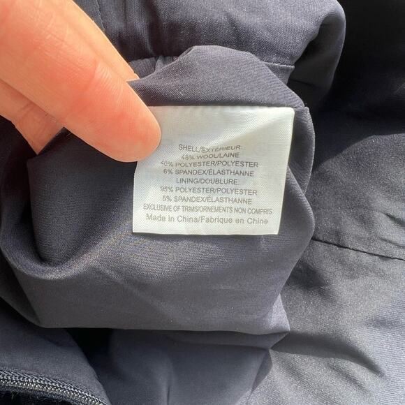 TORY BURCH NAVY CAP SLEEVE DRESS SIZE 4 - Picture 9 of 10